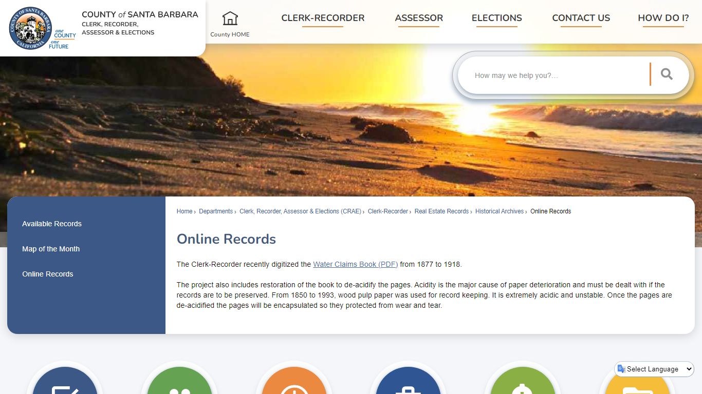 Online Records | Santa Barbara County, CA - Official Website